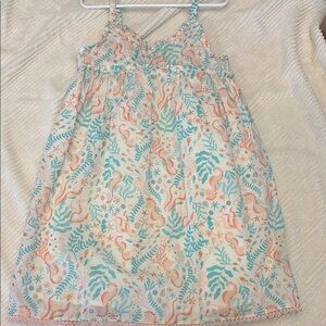 Colorful Sea Life Print Dress
